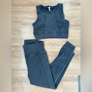 Aerie Offline seamless high waisted leggings & longline sports bra